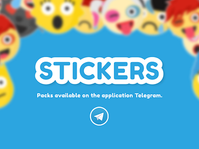 Stickers - Emojis - Packs for Telegram color design dribbble emoji emojis flat icon stickers telegram ui uiux vector