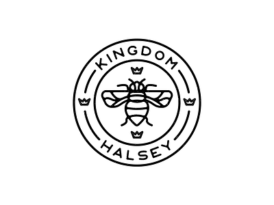 Badge - Halsey badge design dribbble flatdesign halsey icon kingdom line logo sketch vintage