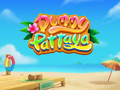 Game logo - DUMMY PATTAYA branding font game game logo graphic design logo