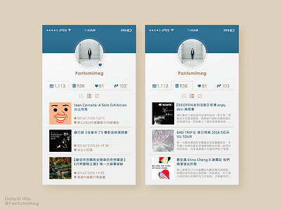 Daily UI #006 User Profile