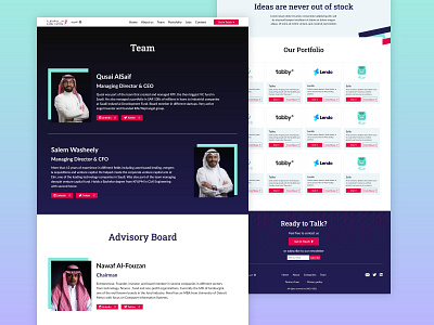 Sadu Capital Tema & Companies pages