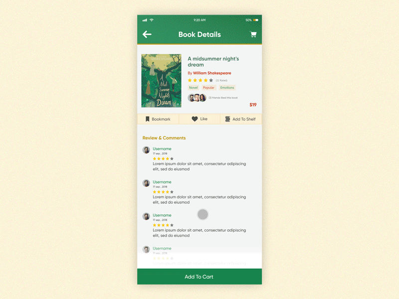 Book Store App by Amr Shawki on Dribbble