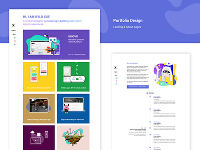 Portfolio website design colourful desktop images laptop portfolio profile timeline web web pages website works
