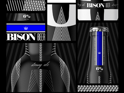 Bison Beer. Bottle design. branding design graphic design packaging design