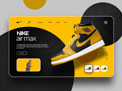 NIKE web design. branding graphic design webdesign