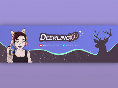DeerlingXO Twitch Banner banner deer deerlingxo gaming twitch