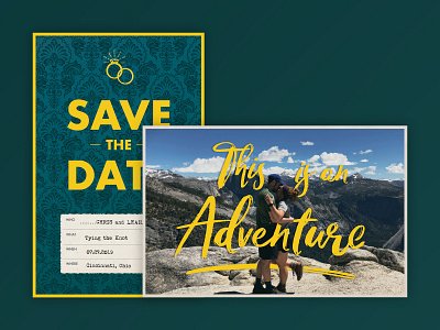 Save the Date card invitation save the date wedding wes anderson