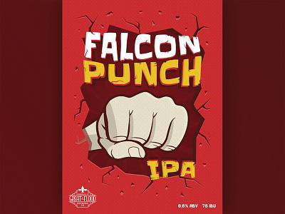Falcon Punch Poster ale beer brewery falcon punch great flood great flood brewing company ipa kentucky louisville nintendo poster