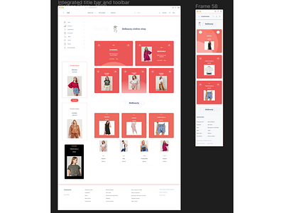 Figma/Clothes shop web-page design