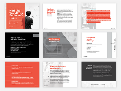 Beginner's Guide Slide Designs brand brochure color blocks digital guide how to images layout pages transparent