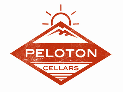Peloton Cellars T-shirt Design beach cellar logo peloton red shot texture wine