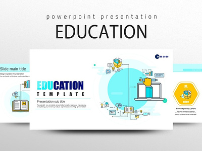 Education Icon PPT Template #1