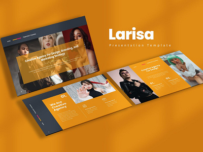 Larisa GoogleSlide Templates #1 app branding design graphic design illustration logo typography ui ux vector