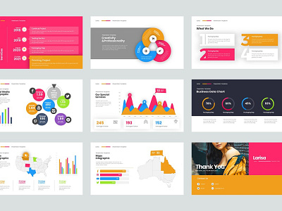 Larisa GoogleSlide Templates #4 app branding design graphic design illustration logo typography ui ux vector
