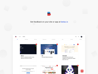 Betas.io - Get feedback on your site or app