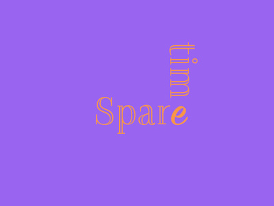 SpareTime pt2 adobe graphic design iconography logo ui ux