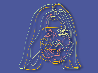 portrait of Nastya adobe graphic design illustration vector
