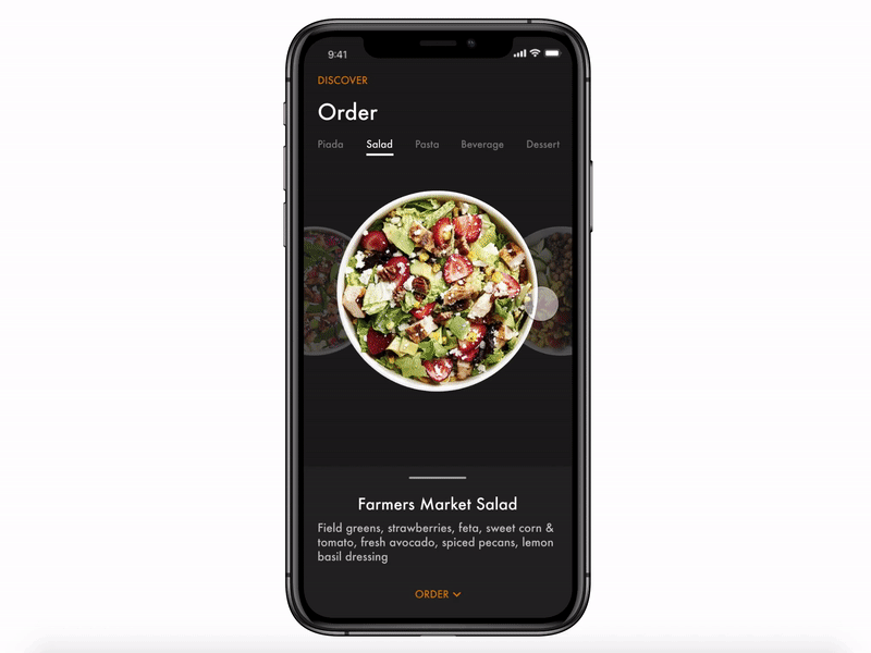 Restaurant Order App Animation