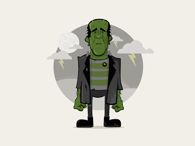 Frank character design illustration vector