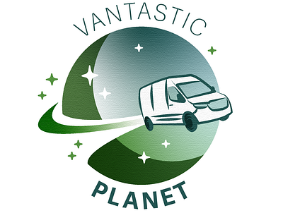 Logo | Vantastic Planet (@vantastic_planet) branding design graphic design illustration logo retro vector vintage