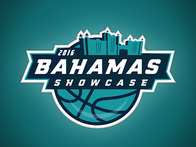 Bahamas Showcase Logo architecture basketball building lettering logo sports typography