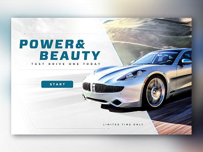 Automotive Landing Page car drive driving interactive landing landing page splash page website