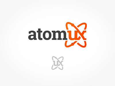 Brand New Atomux Identity agency branding design identity logo mobile ux web