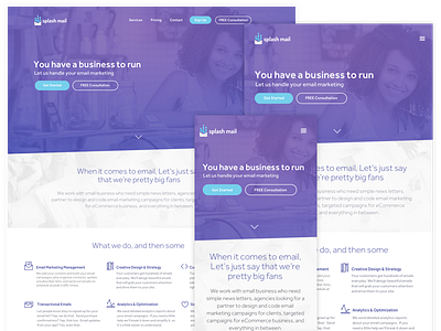 Splash Mail Responsive Website