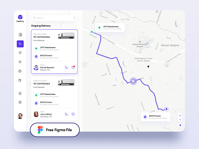 Dashboard Management Trucking