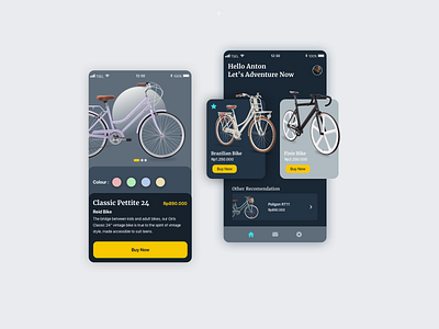 bike page app apps branding design dribbble icon typography ui ux website