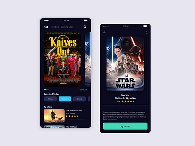 movie App apps branding design dribbble icon mobile movie typography ui ux vector