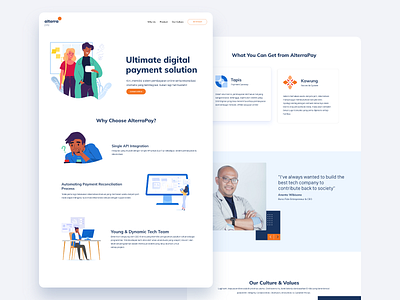 alterra id dribbblepost branding design desktop dribbble illustration typography ui ux vector website