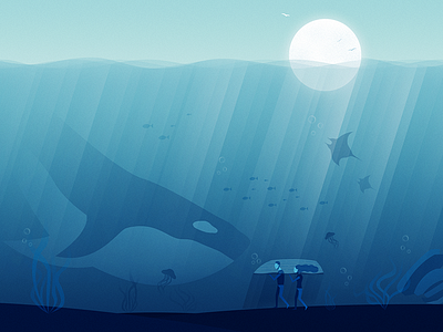 A dream about the ocean sea whales