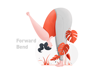 Yoga Illustrations Design app girl illustration sports ui web yoga