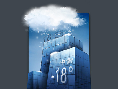 weather widget of snow interface ui user widget