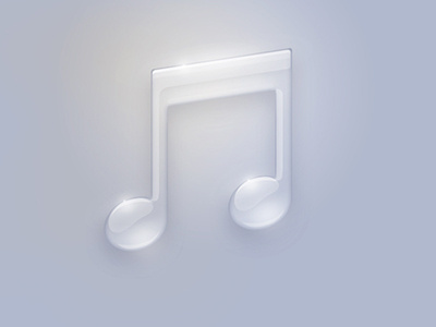 glass music icon icon phone ui