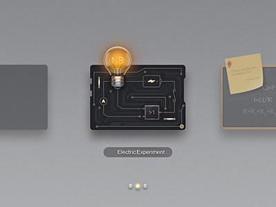 Electrical experiment app icon interface