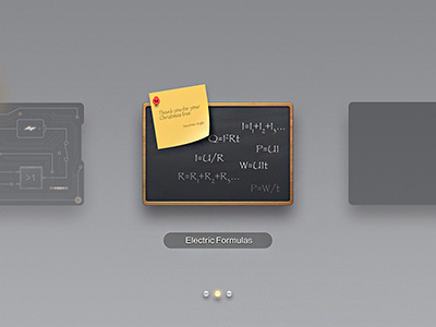 Electric formulas app icon interface