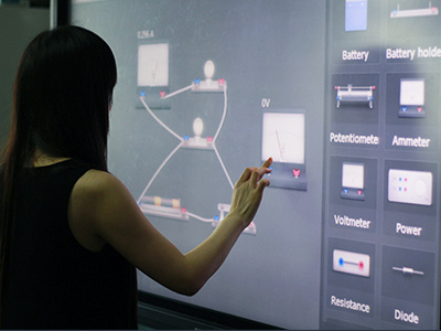 Physics Experiment on touch screen