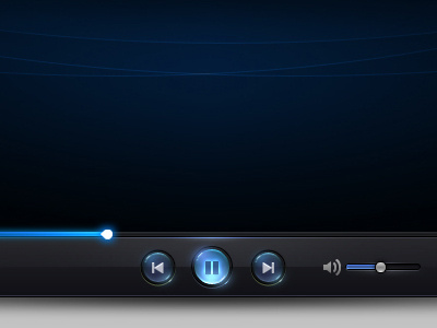 Media player app interface ui