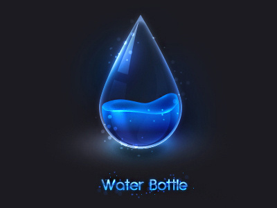 water bottle icon ui