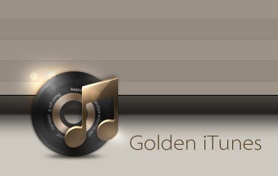 Golden iTunes app interface ui ui icon user