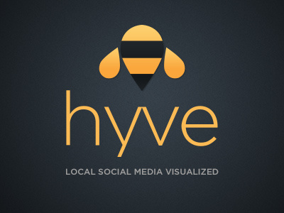 Hyve app logo app bee branding hive ipad logo social media