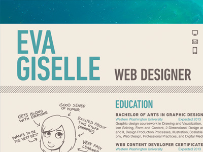 Resume graphic design resume spaaace space web design