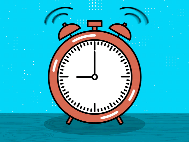 Alarm Clock Icon Animation alarm alarm clock animation clock gif mograph motion ring time