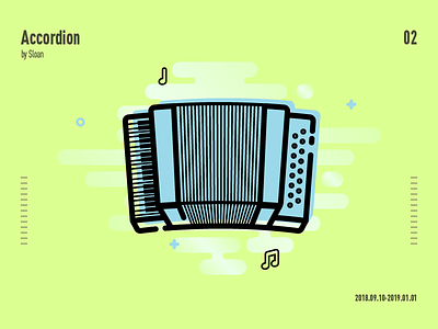 Accordion illustration music photoshop sketch ui