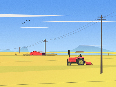 Farming art design illustration photoshop