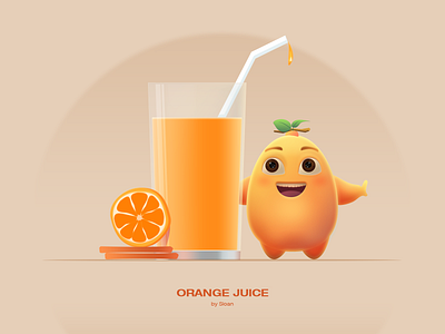 Orange Juice art illustration illustrations photoshop 插画