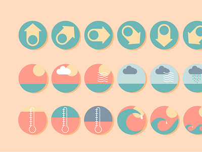 Surf & Swell Conditions Icons