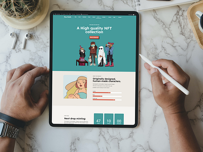 NFT WEBSITE DESIGN.